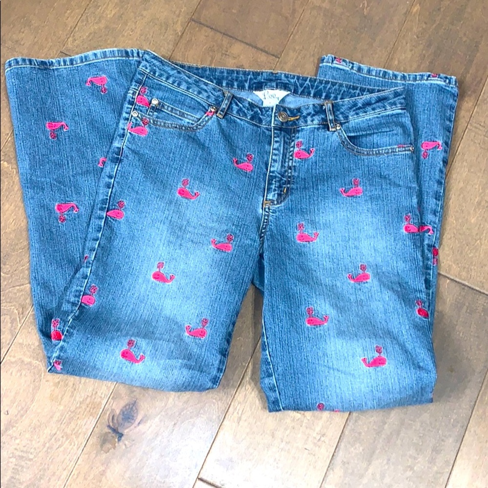 Lilly Pulitzer Whale 🐳 Jeans - Picture 1 of 3